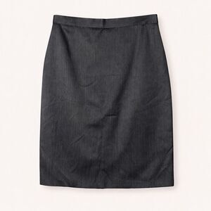 Escada Margaretha Ley Wool Blend Pencil Skirt Size 44 Gray Knee Length